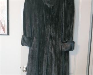 Black mink  fur ladies full length by Harper's Furs