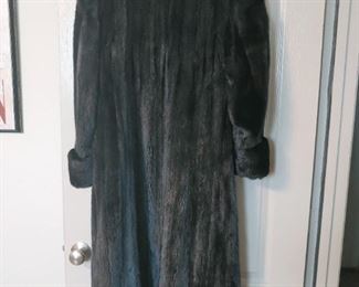Black mink  fur ladies full length by Harper's Furs