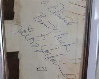 Lee Roy Jordan Autograph Circa 1972
