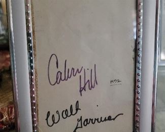 Dallas Cowboy's Calvin Hill and Walt Garrison Autograph Circa 1972