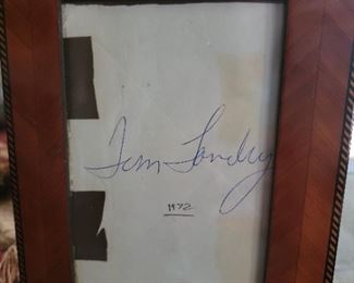 Tom Landry Autograph Circa 1972