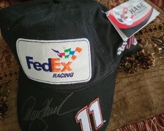 Denny Hamlin autographed cap