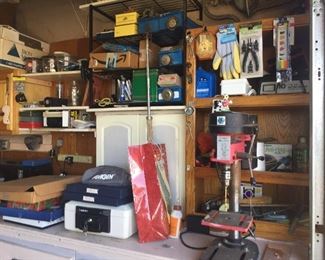 Packed garage.