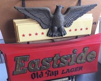 Eastside lager neon sign.
