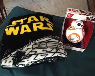 star wars throw & bb-8