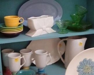 Fiesta ware, and blue and white celebration.