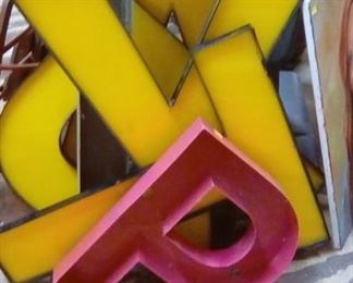 Large letters in bright colors. Affordable!