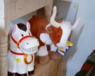 Horse cookie jar whinnies