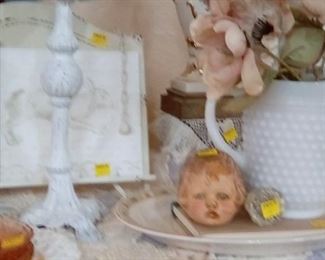 Milk glass and roll head--great combo!