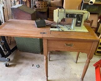 KEnmore sewing machine and table
