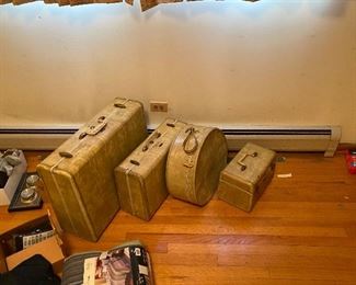 Set of vintage luggage