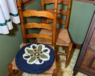 Set of 6 Ladder Back Chairs