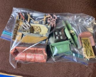 Antique Metal Doll Furniture