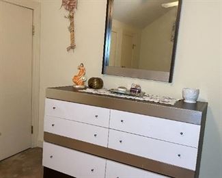 Retro Dresser and Mirror