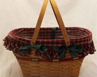 4000 - 1992 Longaberger Holiday Hostess Basket Combo 20 x 16 x 10.5 plastic liner included