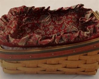 4001 - 1992 Longaberger Fathers Day Basket 8.5 x 6.5 x 4 - fabric liner only