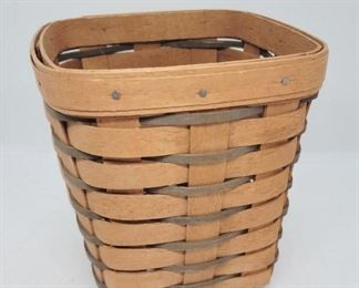 4017 - 1989 Longaberger Heartland Small Spoon Basket 5.5 x 5.5 x 6.5