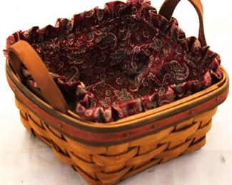 5073 - 1991 Longaberger Father's Day Spare Change Basket 3 1/2 x 7 x 7