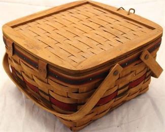 5083 - 1991 Longaberger Crisco Am Pie Celebration basket 7 x 12 1/2 x 12