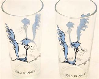 5158 - Pair of Road Runner Glasses 1973 by Pepsi