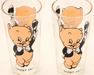 5162 - Pair of Porky Pig Glasses 1973 by Pepsi