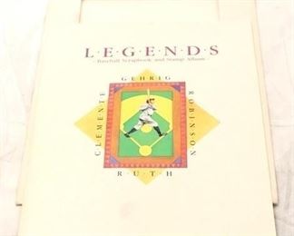 5610 - Legends baseball stamps & cards scrapbook