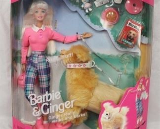 8022 - Barbie & Ginger, walks & barks, 1997