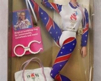 8086 - Olympic Gymnast Barbie 1995 Official Licensed Product of the Atlanta Committee for the Olympic Games, Inc