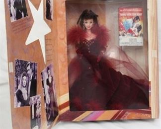 8132 - Scarlett O'Hara Barbie in burgundy dress Hollywood Legends Collection