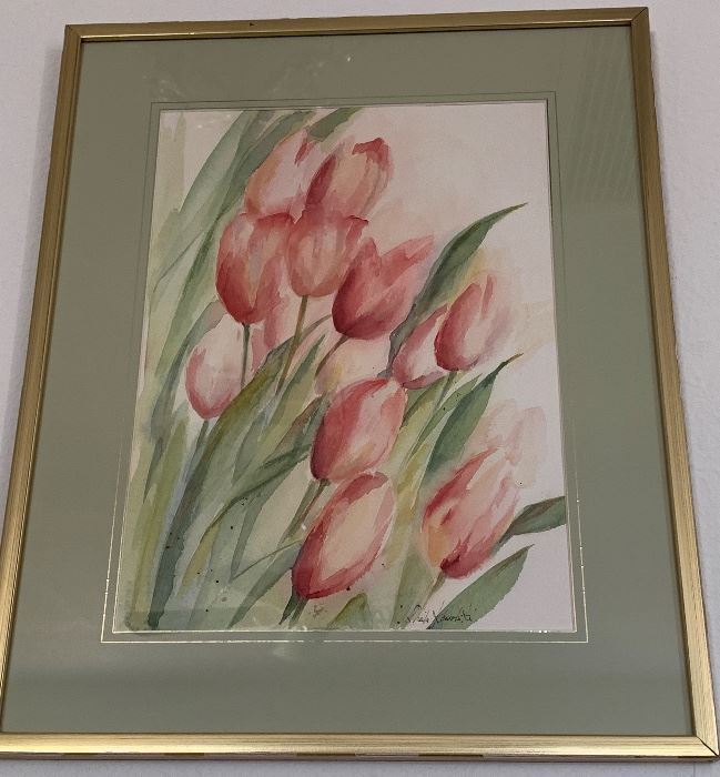 Watercolor Tulips 
