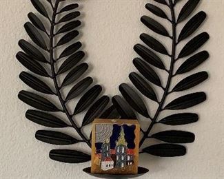 Metal Wall Art Candle Holder