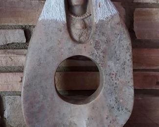 Native American stone carving