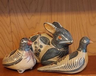 Vintage Tonalá Mexican mestizo ceramic