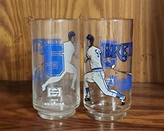 Vintage Pepsi George Brett tumblers