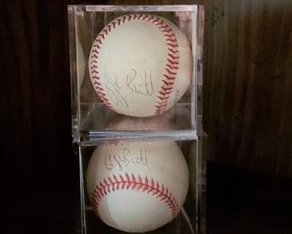 George Brett PSA Certified autographed baseballs