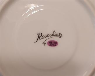 Detail, Rosechintz by Meito 92 pc china set