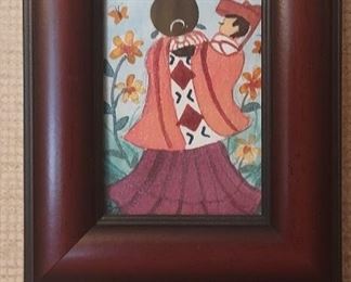 Original painting by Beverly Blacksheep (Navajo). This is a small painting appx 3"x4"