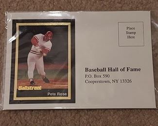 Pete Rose Ballstreet  Hall of Fame fan voting card