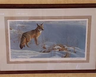 "Swift Fox" by Robert Bateman, signed and numbered print