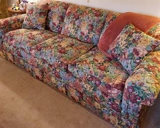 Norwalk floral sofa