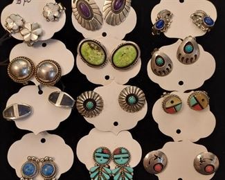 SW Indian clip on earrings