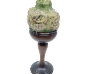 Lot 003
Antique Reverse Painted Sconce Shade on Base