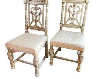 Lot 015b
Antique Jacobean Refinished Dining Chair Grouping