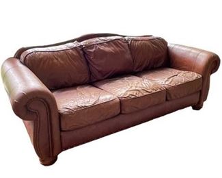 Lot 057
LA-Z-BOY Leather Camelback Sofa