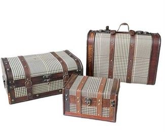 Lot 061
Decorative Hinged Stacking Cases