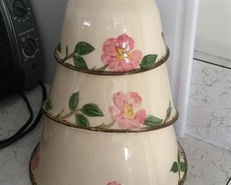 Desert Rose mixing bowls.