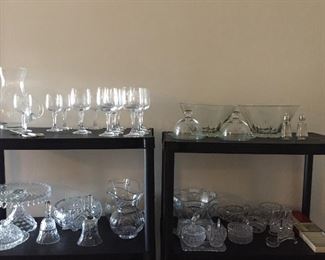 Shelves full of Crystal.