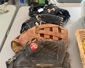 Well Broken In Baseball Gloves