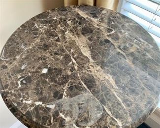 Marble Top Iron Base Table