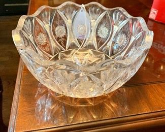 Vintage Marked Libby Cut Glass Bowl